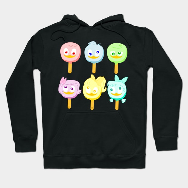 Ducktales Triplets  ice cream Hoodie by CoreyUnlimited